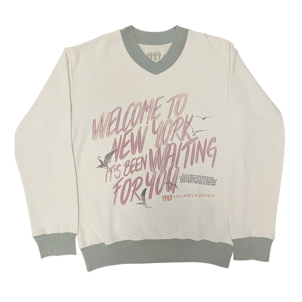 Taylor Swift Official Welcome to New York V-Neck Pullover Size Medium